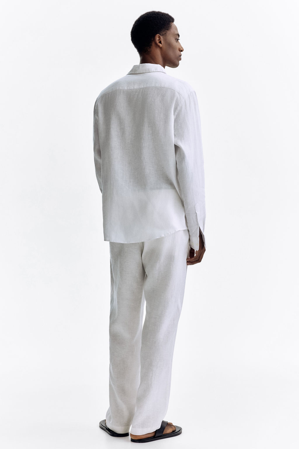 Pantal?n de lino Regular Fit - H&m фото 7