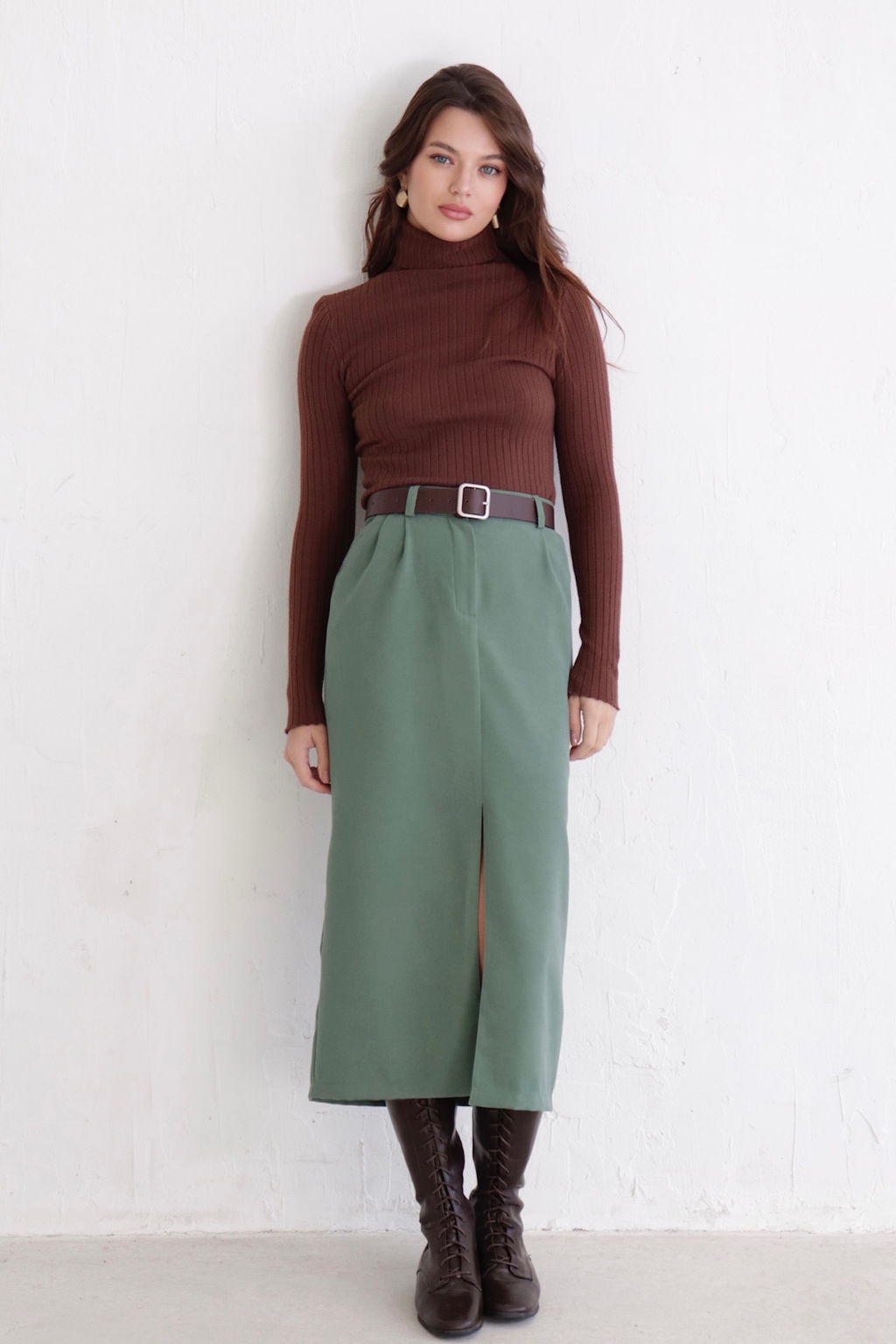 Юбка миди-макси с разрезом спереди - Martichelli фото 23