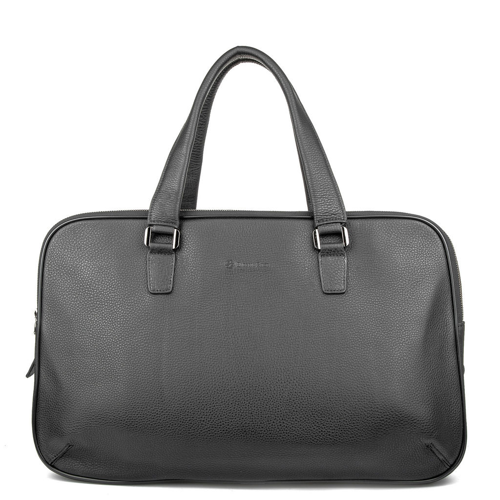 2897-41 black, Мужская кожаная дорожная сумка, Barcelo Biagi