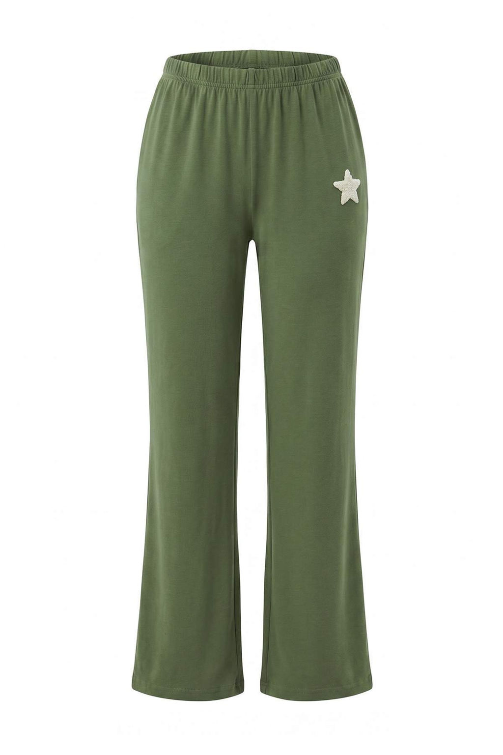 Haki %100 Pamuklu Y_ld_z Nak__l_ _rme Pijama Tak_m_ THMAW26PT00012 - Trendyolmilla фото 3