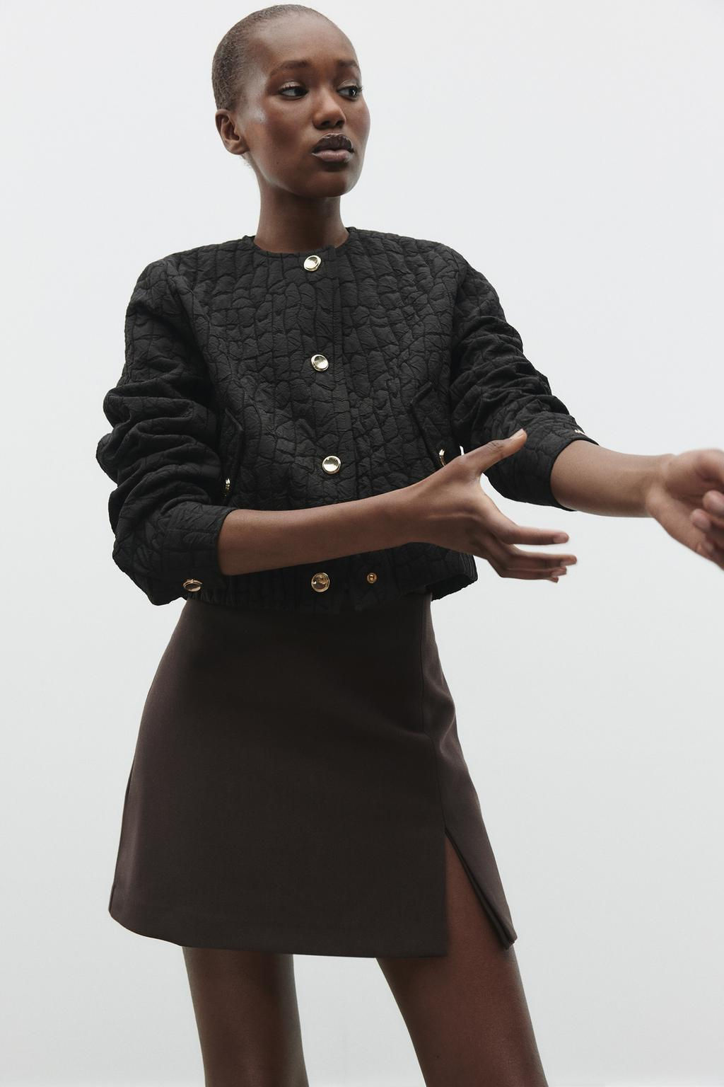 QUILTED BOMBER JACKET - Zara фото 8