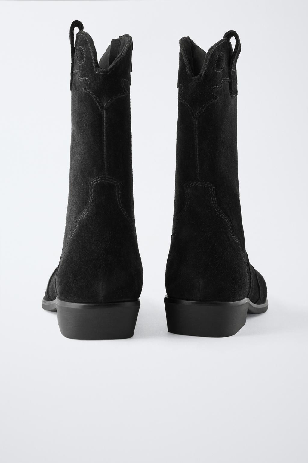 SPLIT SUEDE COWBOY BOOTS, CHARACTERISTICS - Zara фото 10
