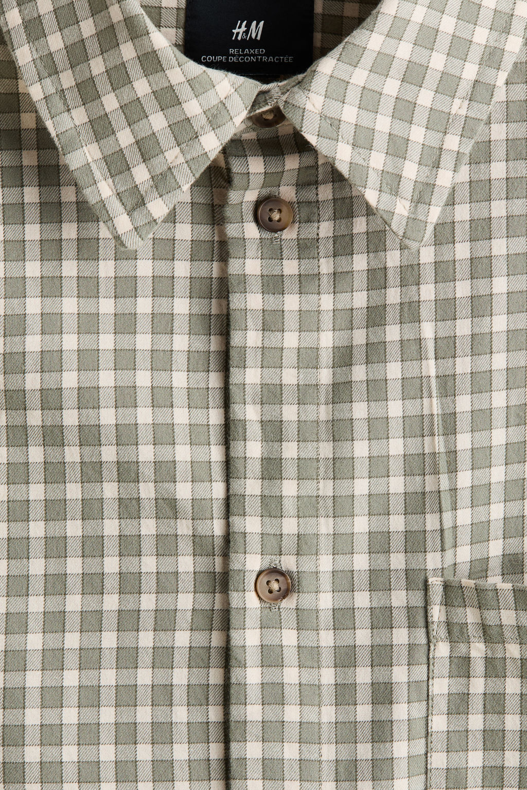 Camisa de algod?n de manga corta Relaxed Fit - H&m фото 3