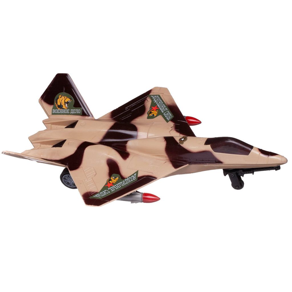 Игровой набор ABtoys Боевая сила. Военная техника с истребителем, минометом, фигуркой и аксессуарами, 10 предметов фото 3