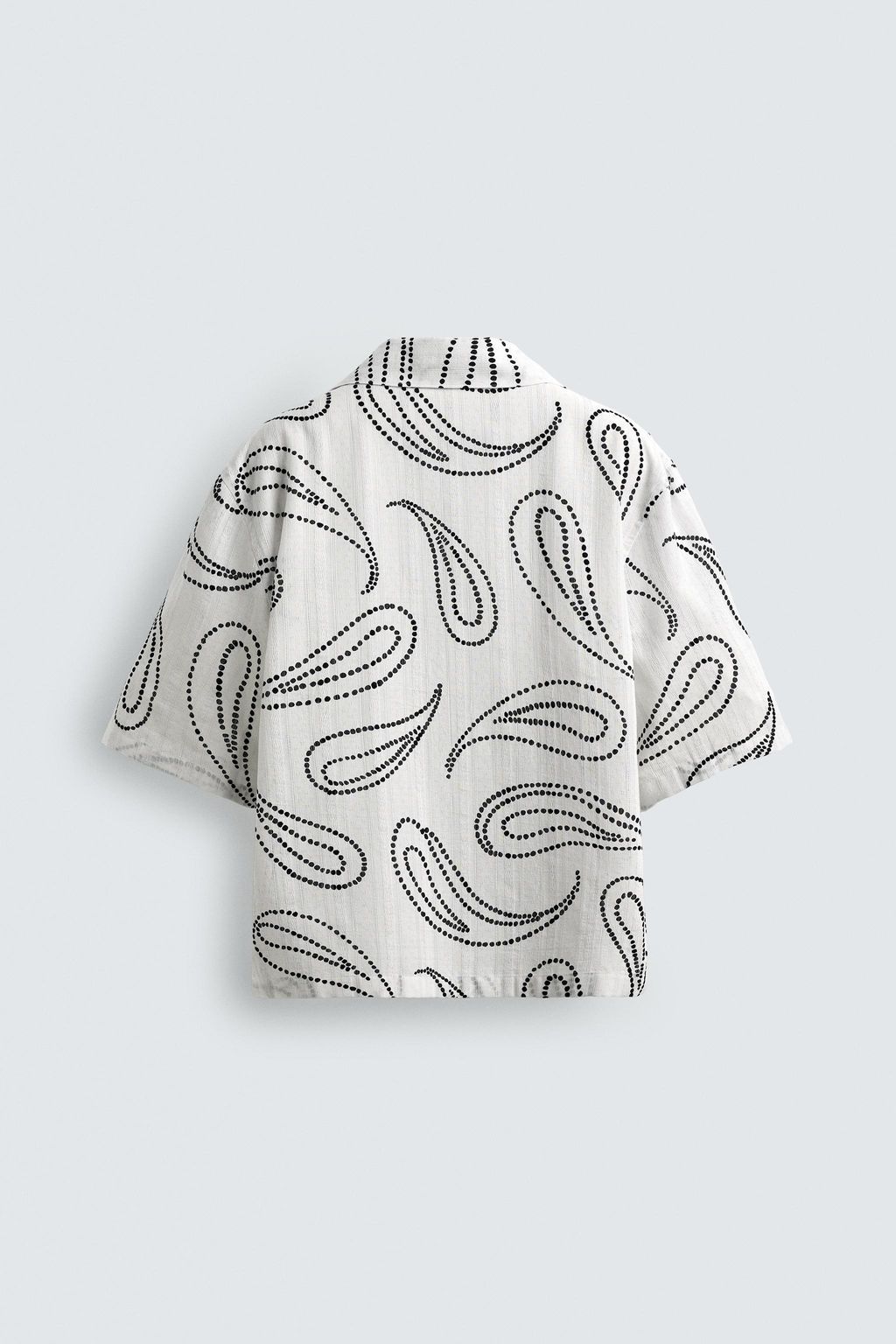 CAMISA JACQUARD ESTAMPADO PAISLEY / Blanco - Zara фото 9
