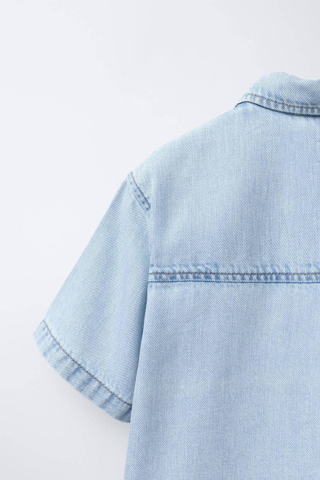 CAMISA DENIM FLUIDA / Azul - Zara фото 4