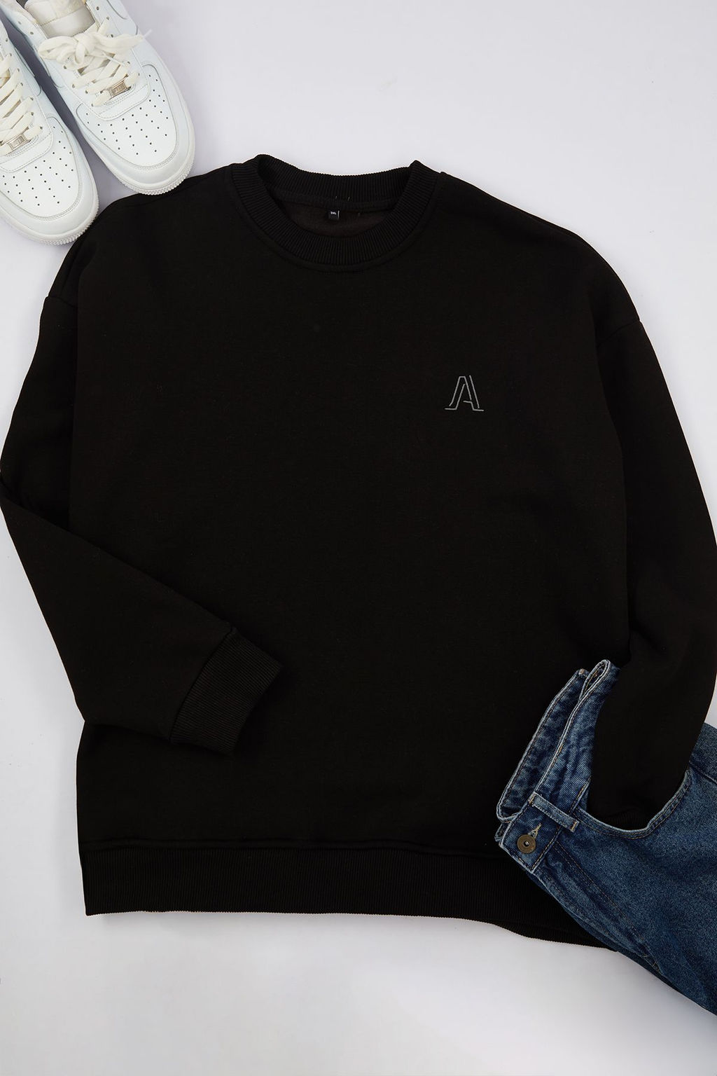 TRENDYOL MAN Kahverengi Buyuk Beden Oversize/Genis Kesim Ici Polar/S?cak Tutan Sweatshirt TMNAW24AO00025 - Trendyolmilla фото 10