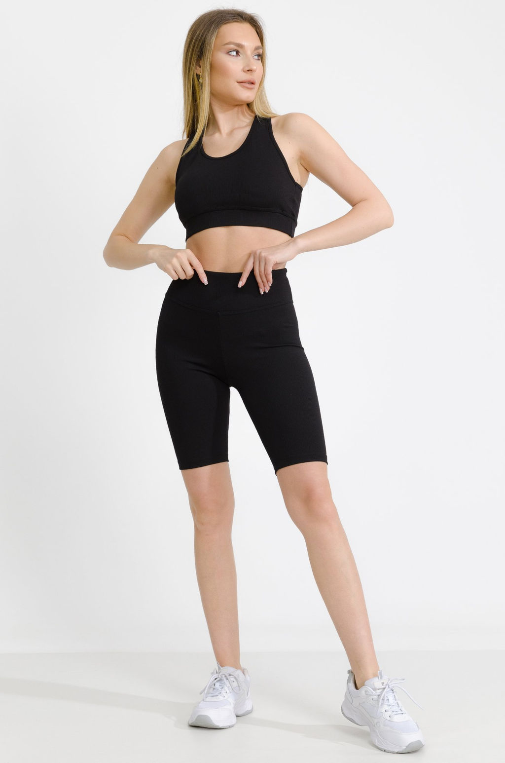 Женские велосипедки в рубчик-лапша Happy Fox  фото 38