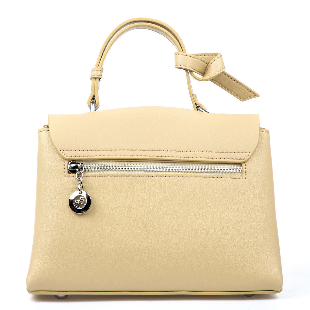 7141 breadye yellow, женская кожаная сумка "Handheld bag" Barcelo Biagi