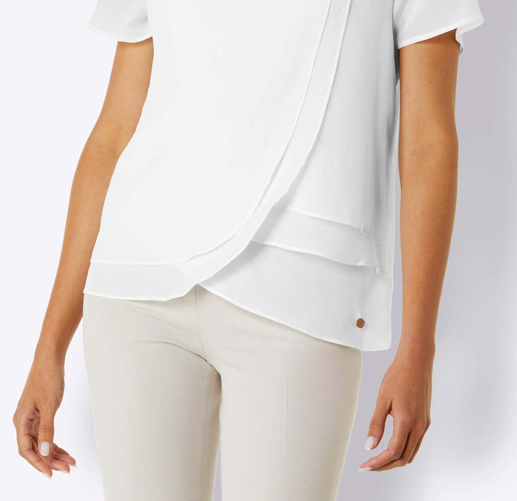 Блузка, экрю - Linea tesini фото 4