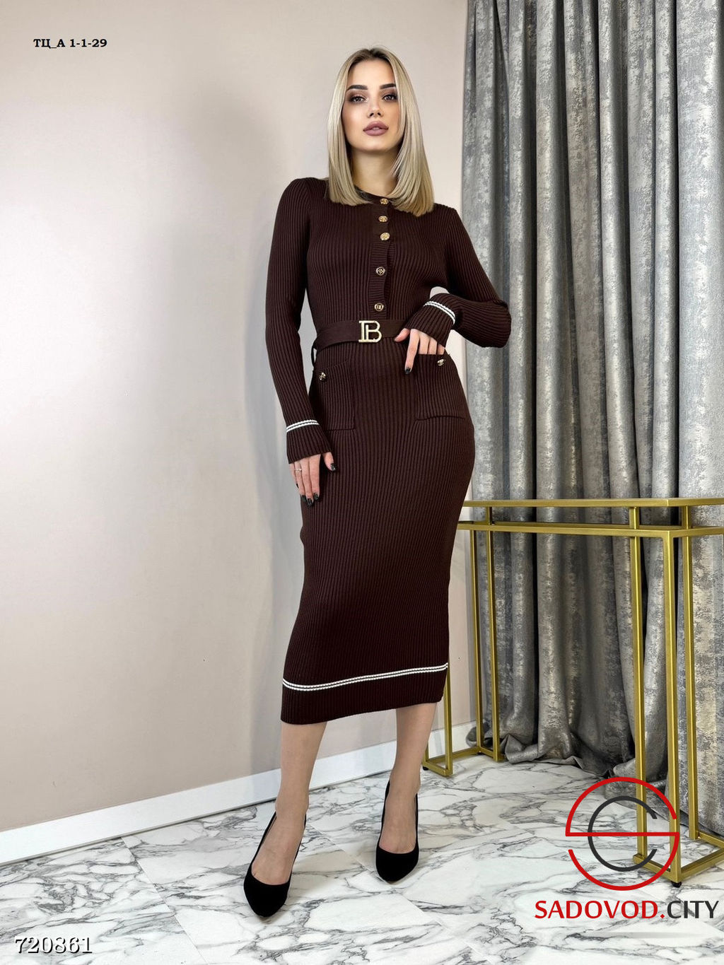 Женское силуэтное платье