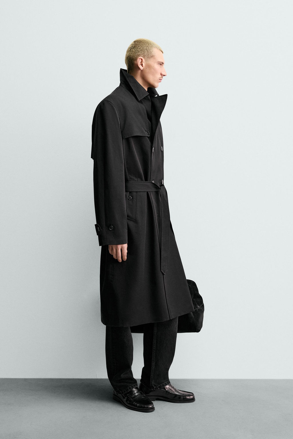 TRENCH WATER REPELLENT MANTECO® ORIGINS / Negro - Zara фото 4