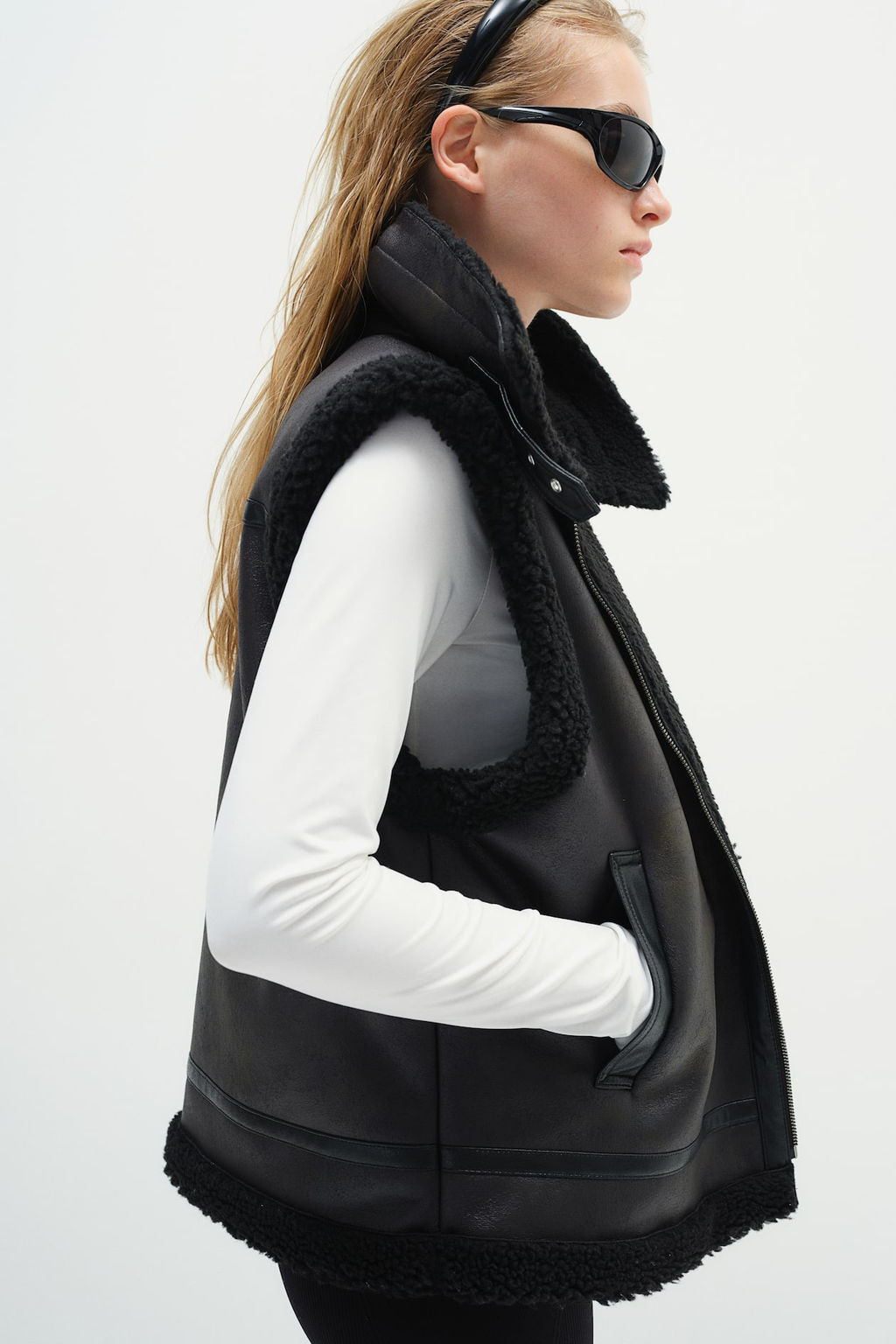 Chaleco con forro de borreguito - H&m фото 3