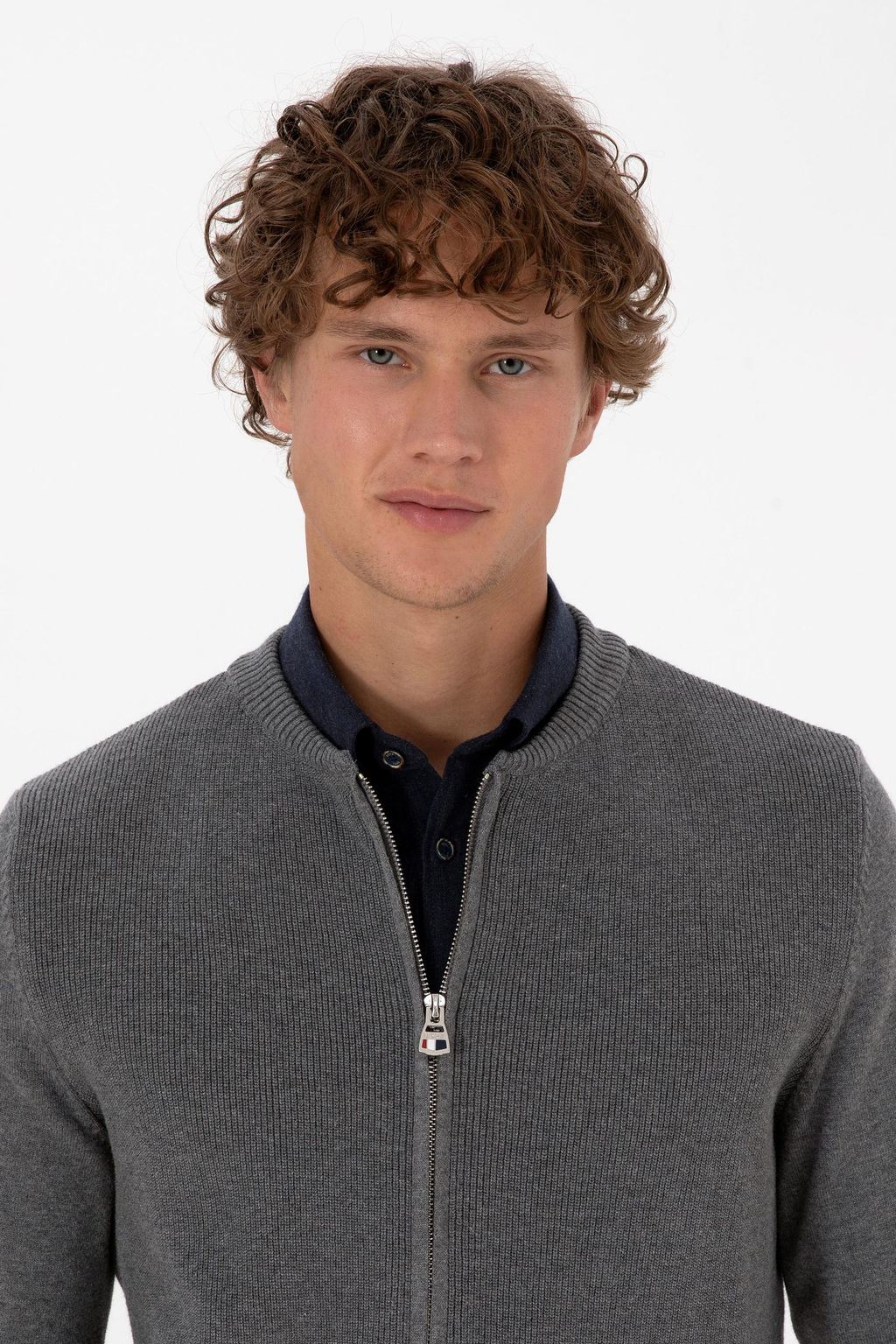 Erkek Gri Melanj Basic Triko H_rka Sepette S_rpriz _ndirim - U.s. polo assn фото 2