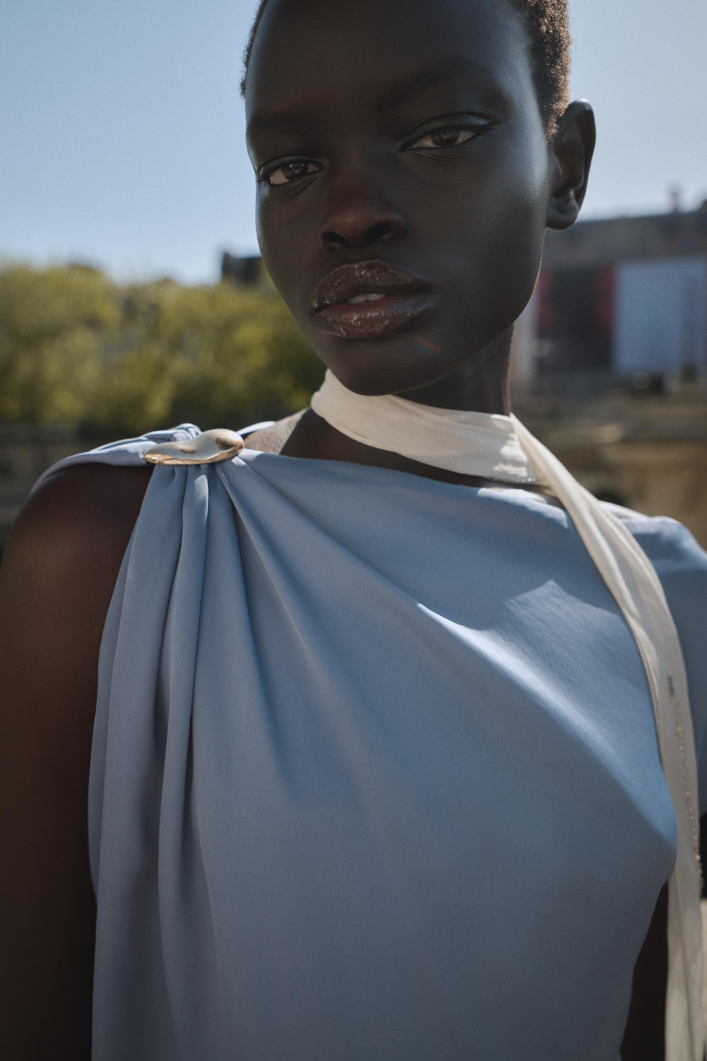 SATIN TOP WITH HARDWARE - Zara фото 11