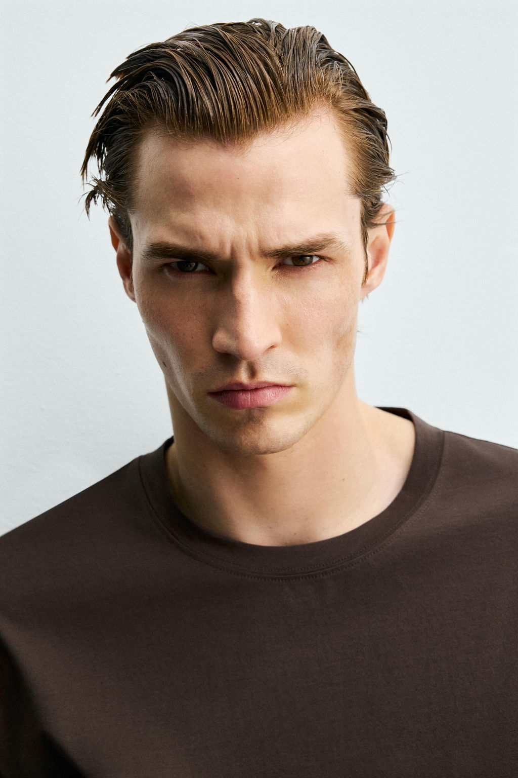 CAMISETA MERCERIZADA MANGA LARGA / Marr?n - Zara фото 6