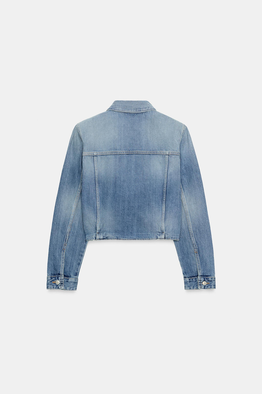 CAZADORA DENIM TRF HOMBRERAS / Azul - Zara фото 6