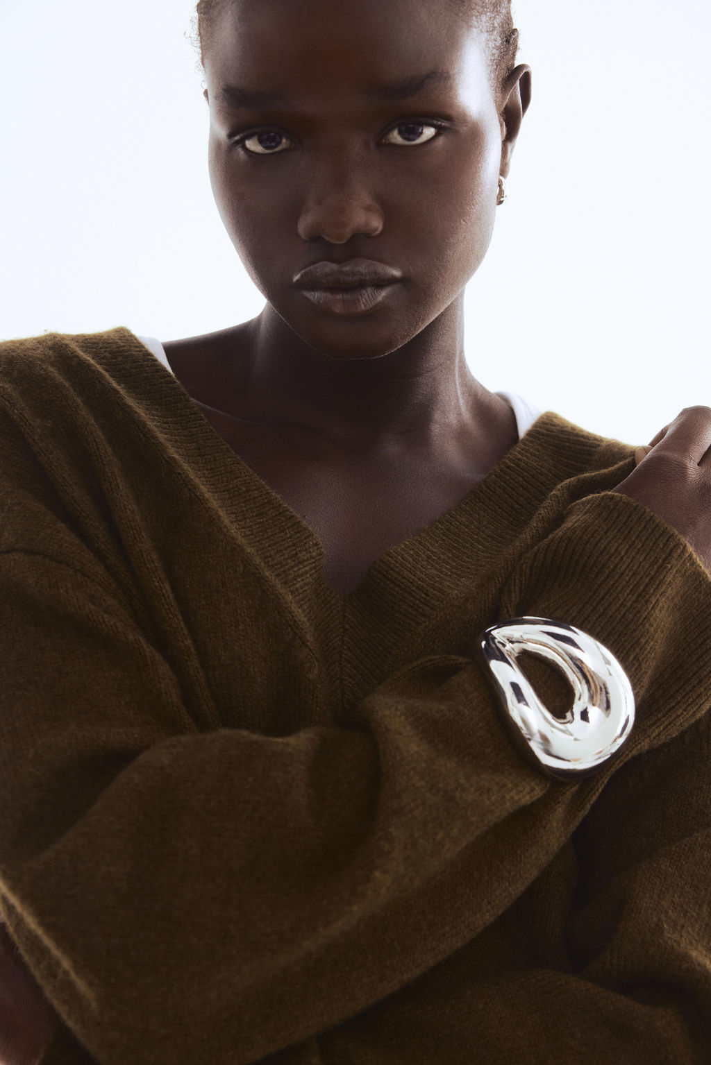 Jersey oversize con cuello de pico - H&m фото 6