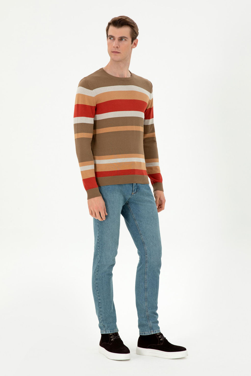 Мужской свитер цвета хаки Неожиданная скидка в корзине - U.s. polo assn фото 4