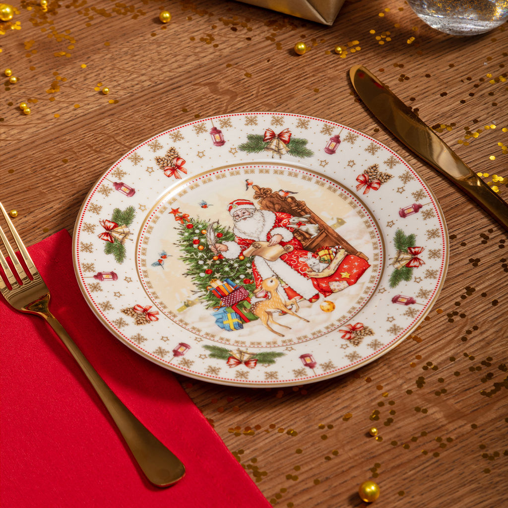 ТАРЕЛКА ЗАКУСОЧНАЯ LEFARD ДЕД МОРОЗ 20,5 СМ  фото 9