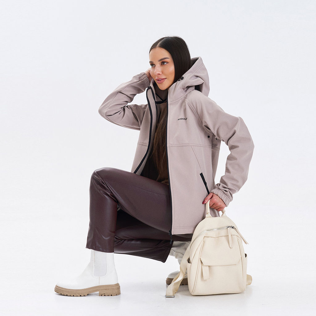 RODOS Ветровка softshell женская демисезон М-312 Бежевый фото 15