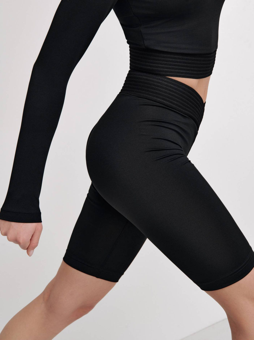 CONTE Велосипедки с фигурным поясом DOUBLE CONTE SPORT LS 2331 black