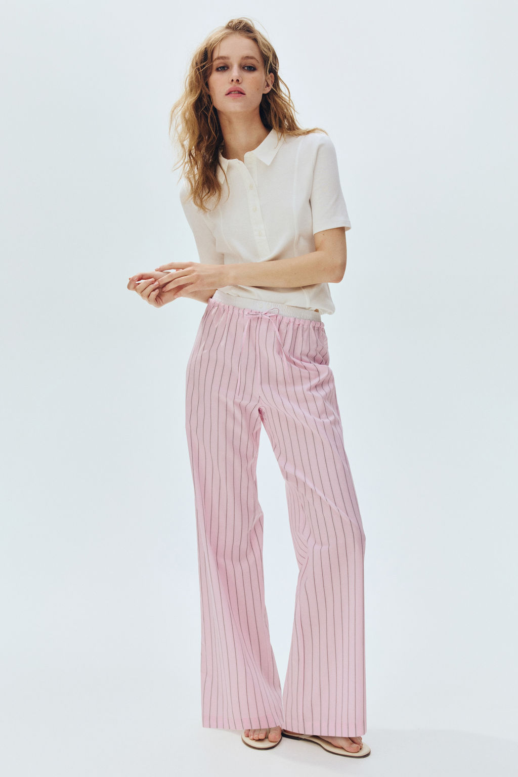 Pantal?n de pijama con pretina doble - H&m фото 2