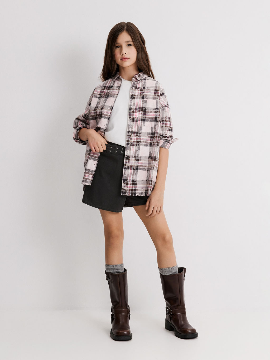 ACOOLA / Шорты детские для девочек Tessa серый  фото 7