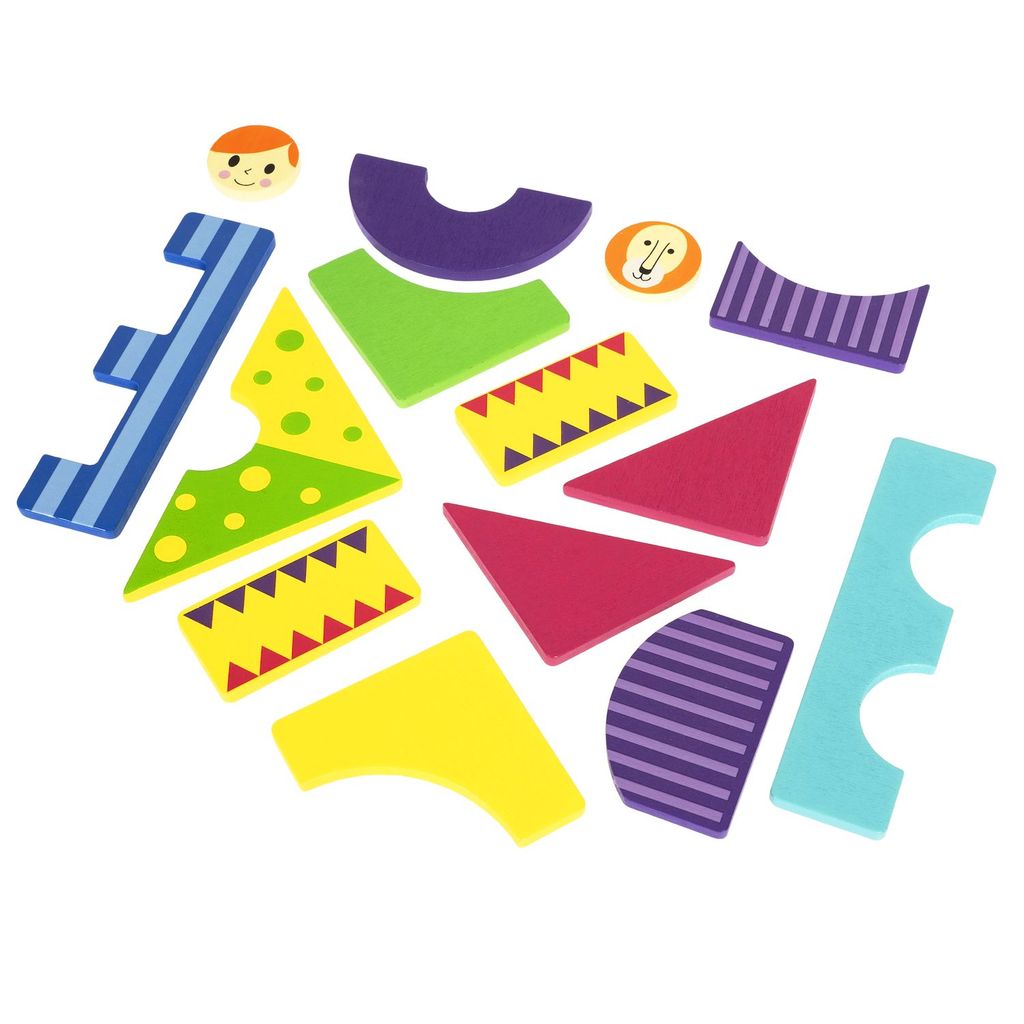 Логическая игра Bondibon Дуэт пазл- Циркачи Лев и Лёва  фото 15