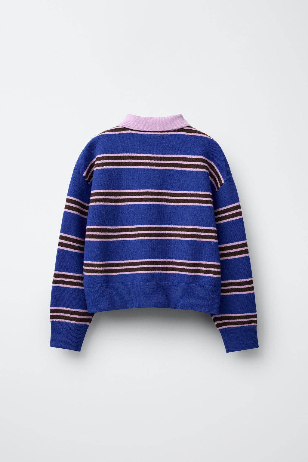 CHAMPION ® X ZARA EMBROIDERED STRIPED KNIT SWEATER  фото 2