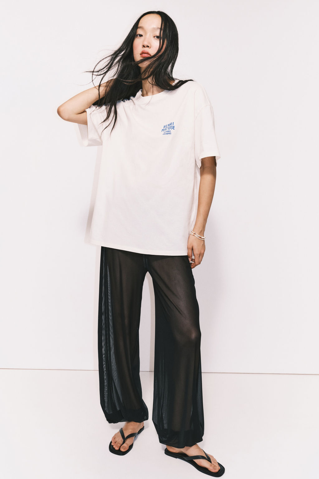 Camiseta oversize con motivo estampado - H&m фото 11