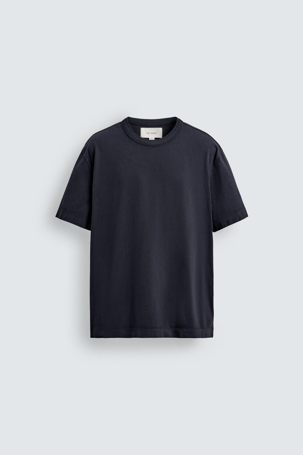 RELAXED FIT T-SHIRT WITH BINDING - Zara фото 7