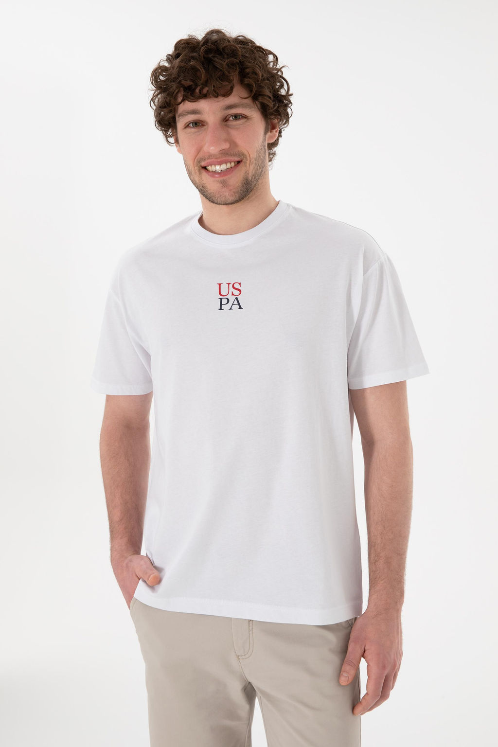 Erkek Comfort Fit Bisiklet Yaka Beyaz Ti__rt Sepette S_rpriz _ndirim - U.s. polo assn фото 4