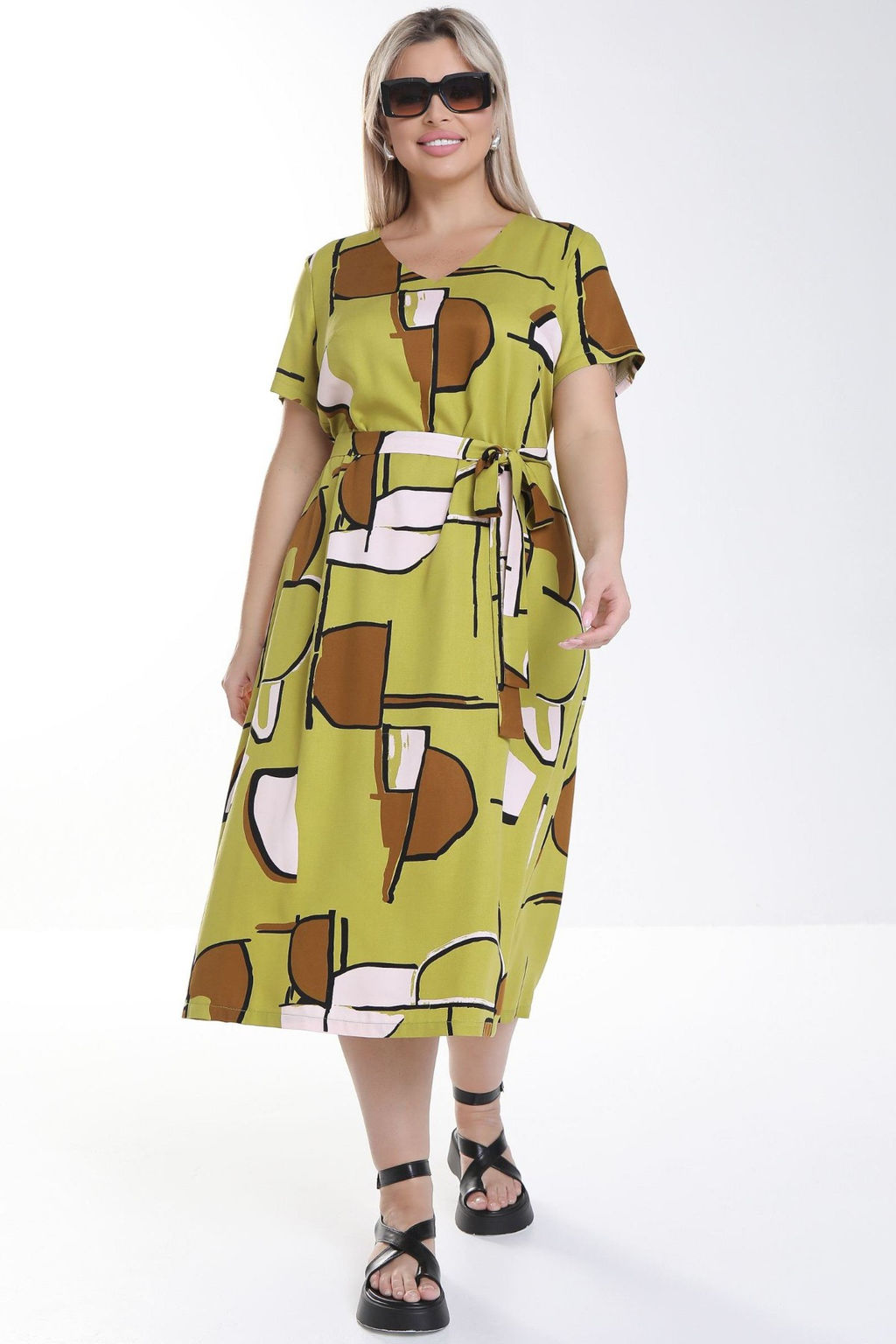 Платье П-2230/2 Цвет:оливковый - Леди агата фото 7