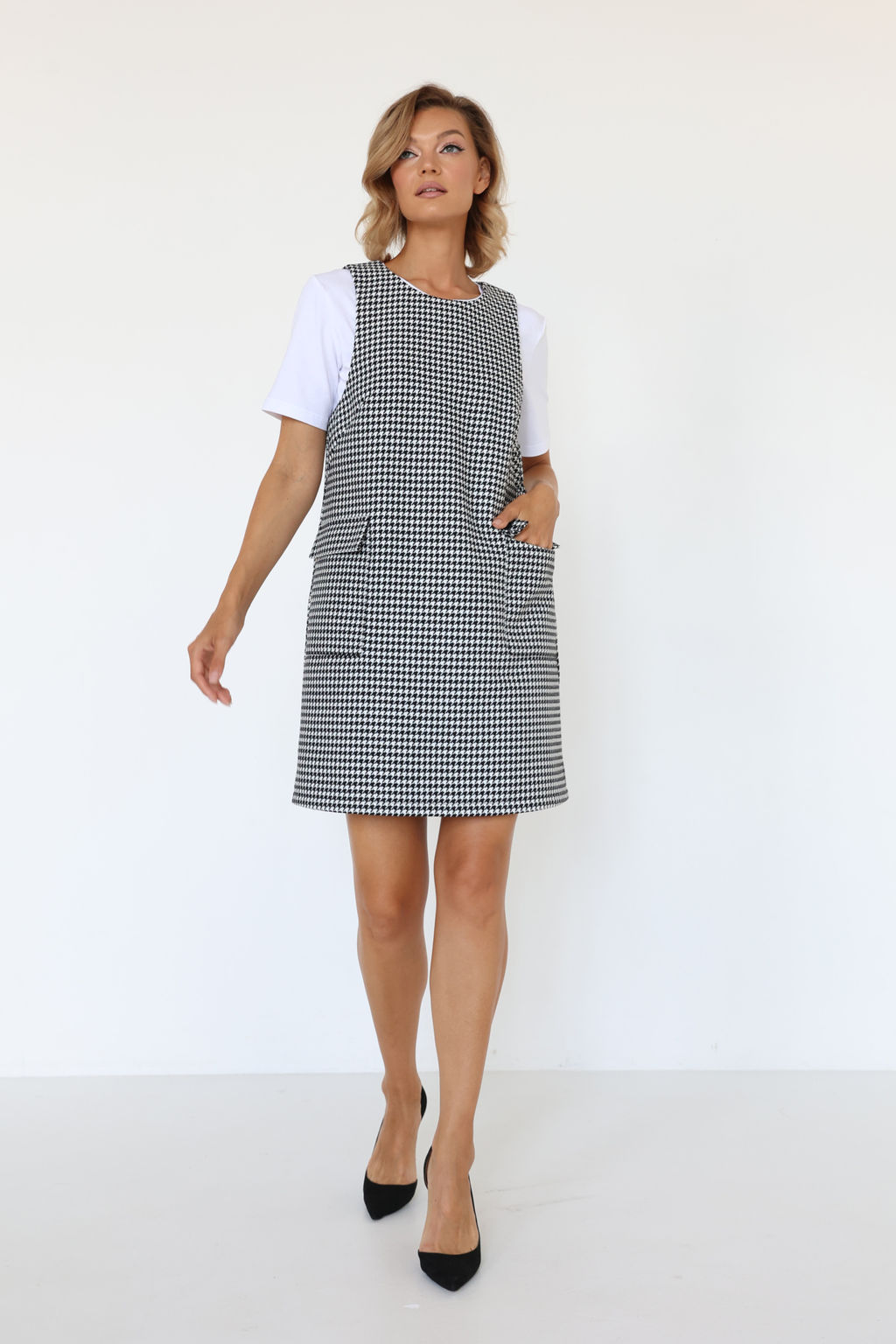 Сарафан мини с карманами - Looklikecat фото 2