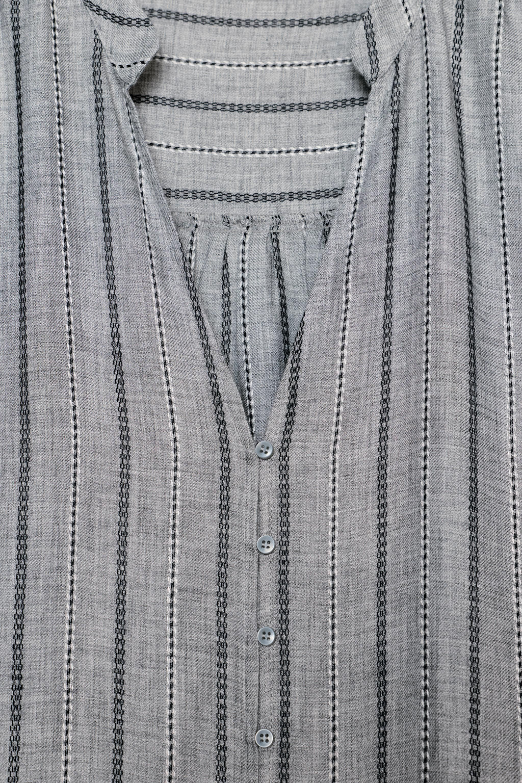 WOVEN STRIPED BLOUSE - Zara фото 7