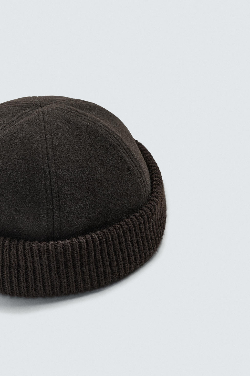 GORRO CORTO COMBINADO FRANELA / Marr?n - Zara фото 4