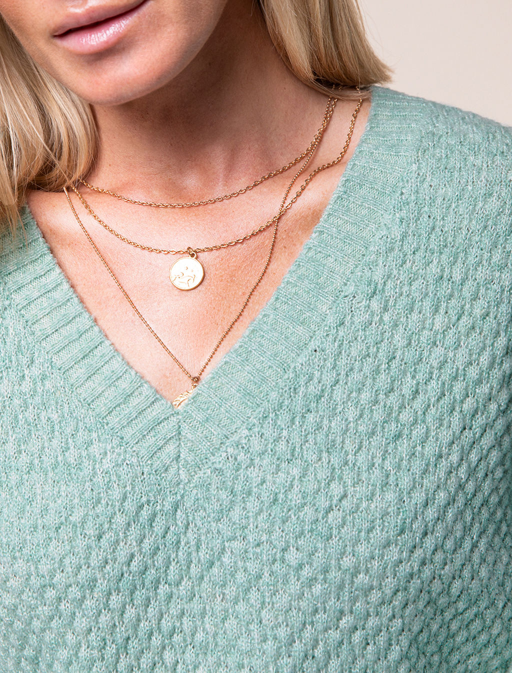 VILATTE / Джемпер тонкой вязки со спущенным плечом из теплой пряжи с шерстью  фото 2