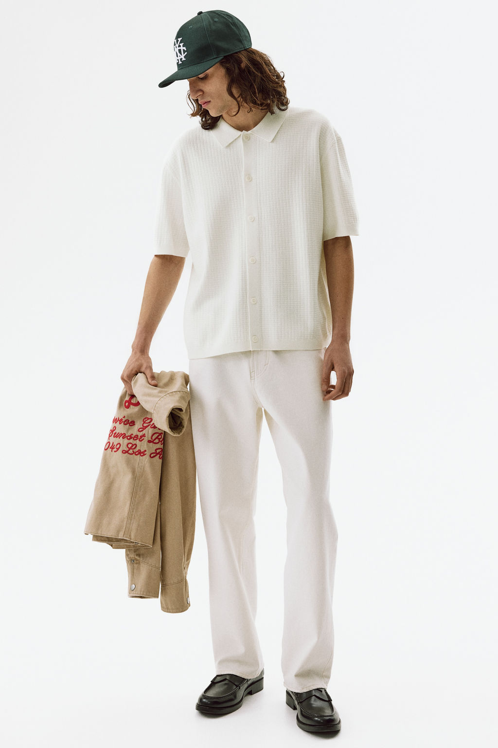 Camisa en punto texturizado Regular Fit - H&m фото 8
