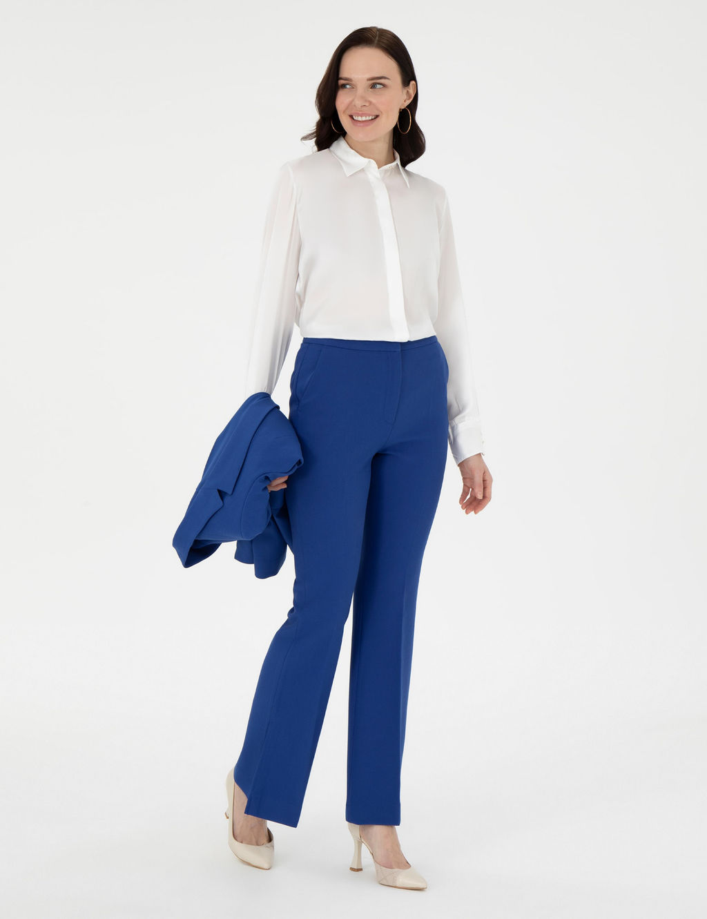 Saks Flare Fit Kuma_ Pantolon