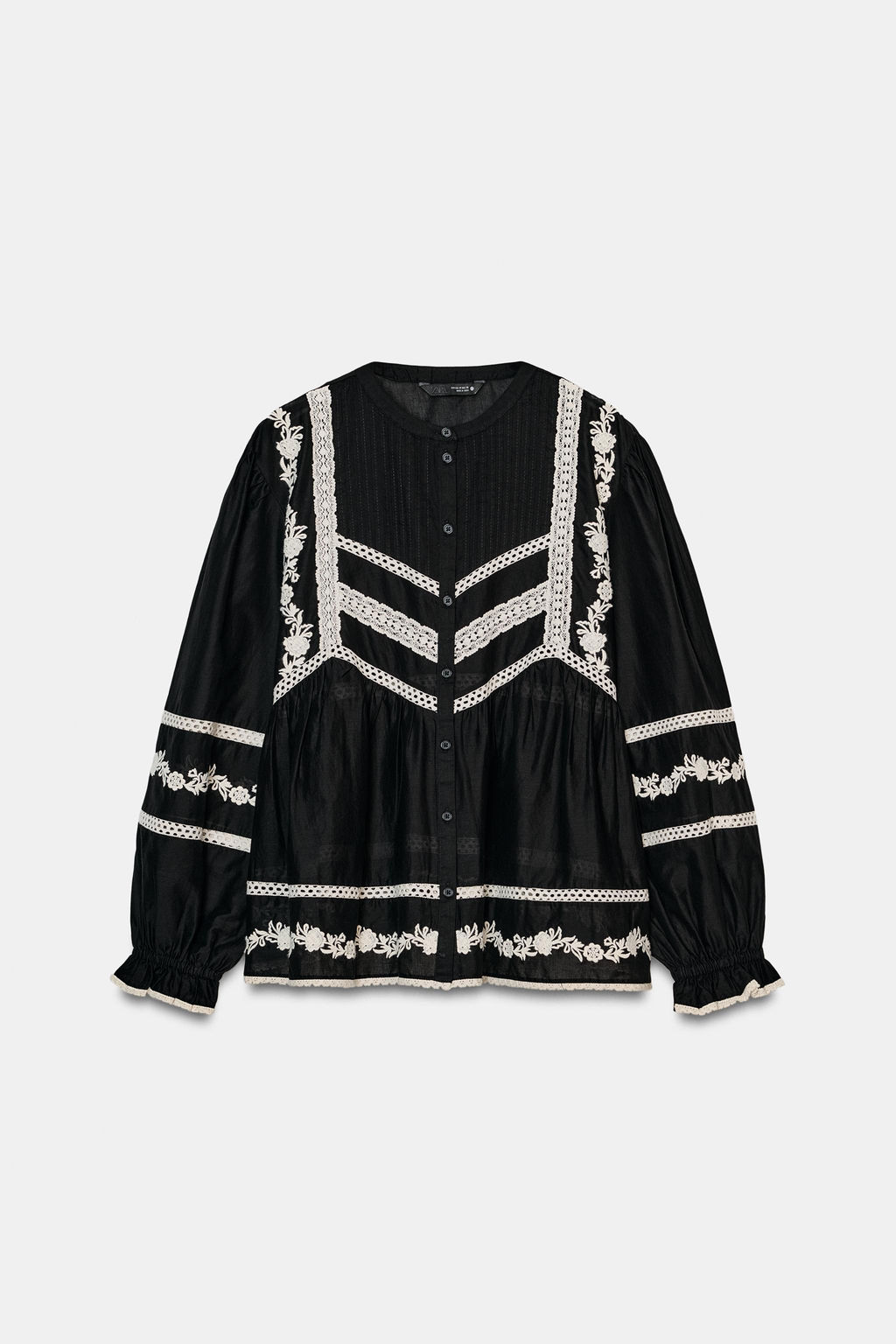 EMBROIDERED BLOUSE ZW COLLECTION - Zara фото 12