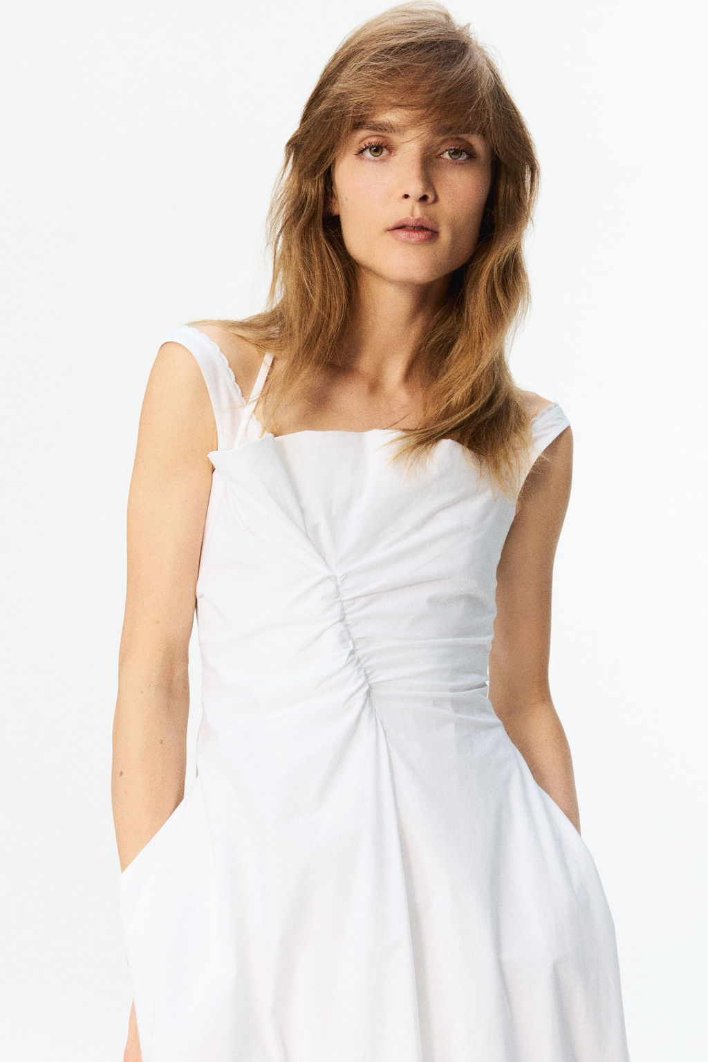 Vestido a capas en popelina - H&m фото 3