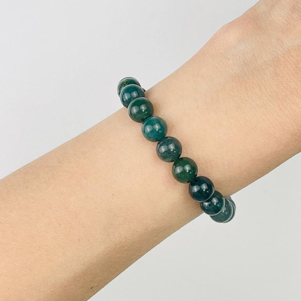 Браслет из Мохового агата 20 см