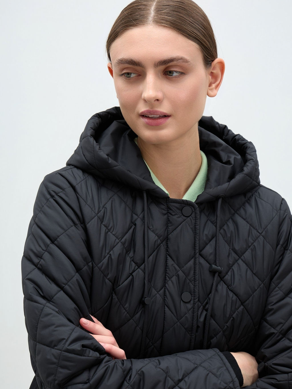 Conso/SM 240104 - nero Утепленное полупальто