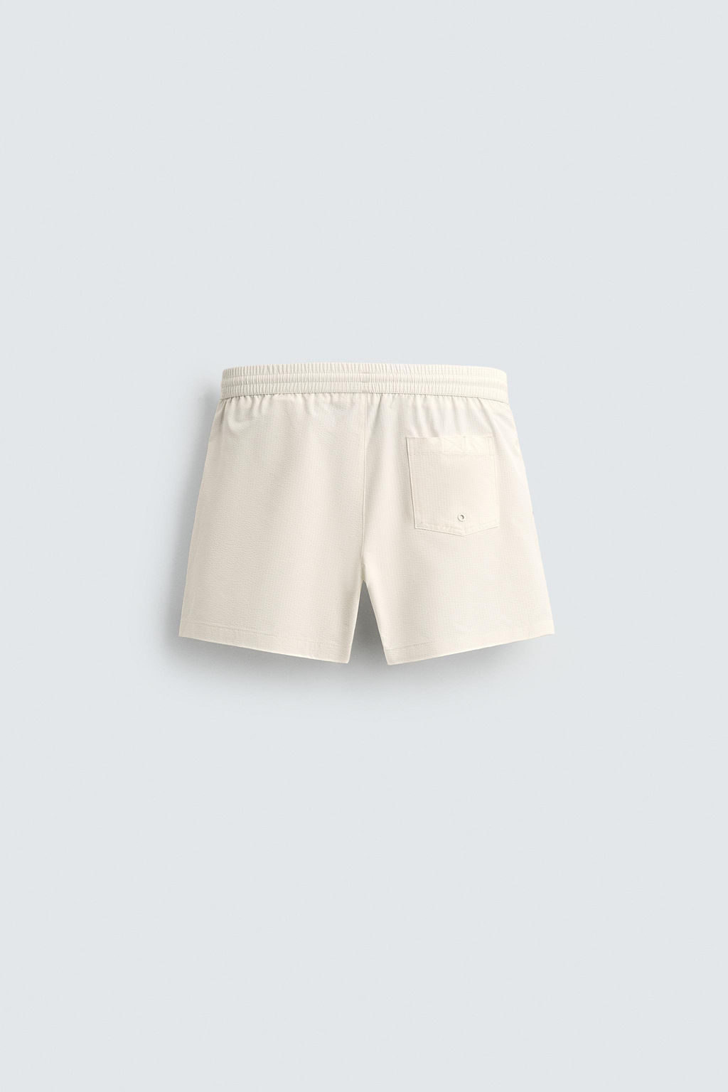 MID-LENGTH SEERSUCKER SWIMMING TRUNKS - Zara фото 8