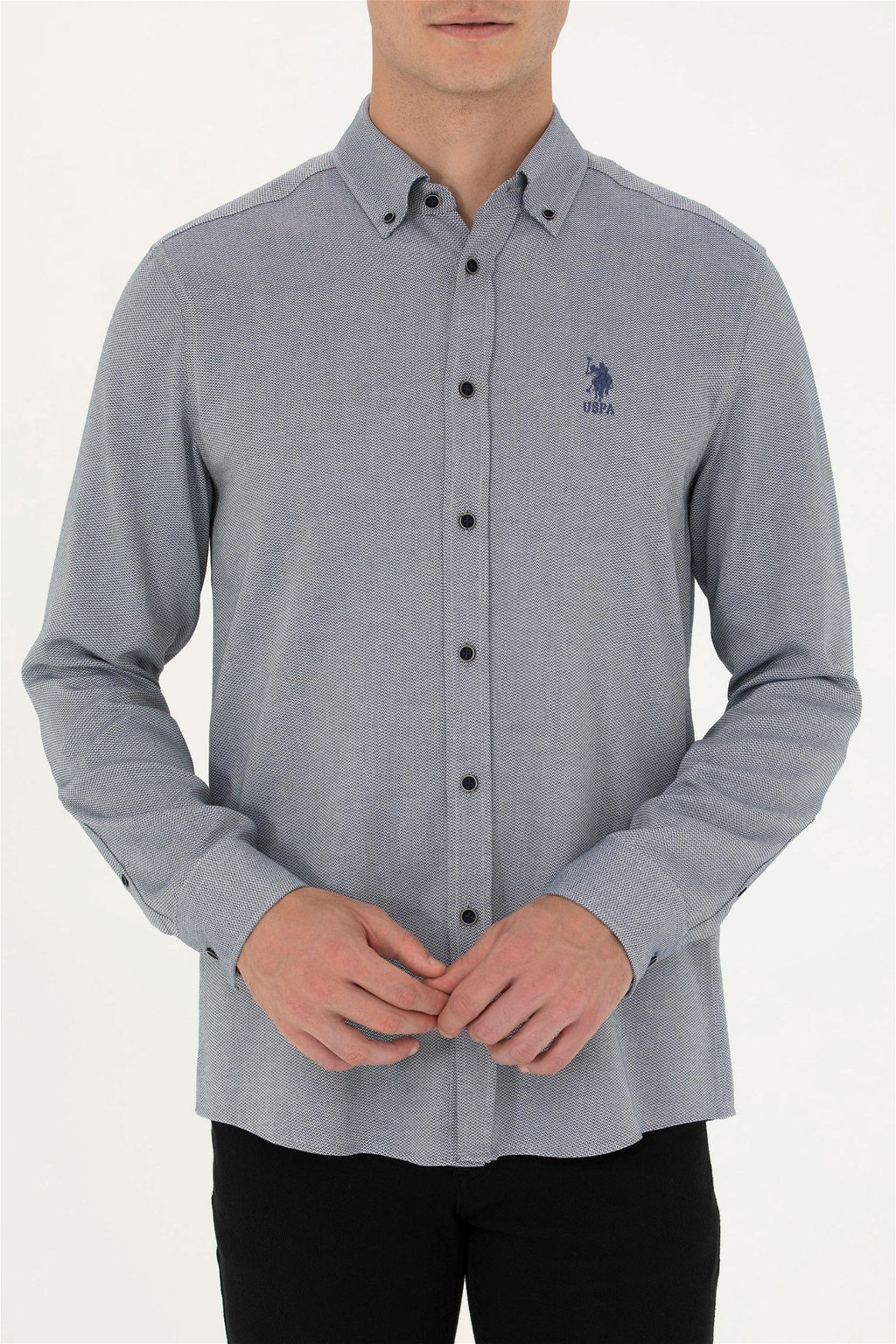 Мужская рубашка Saks с длинным рукавом - U.s. polo assn фото 6