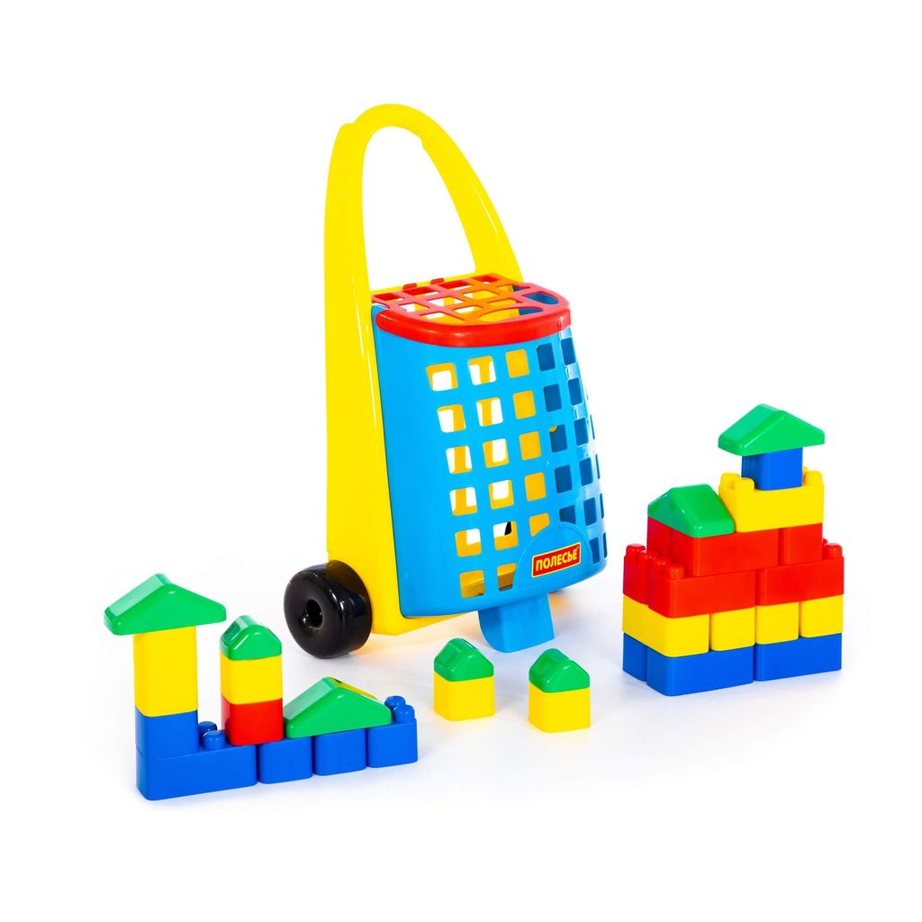 Забавная тележка + конструктор Беби (38 элементов) - Полесье фото 3