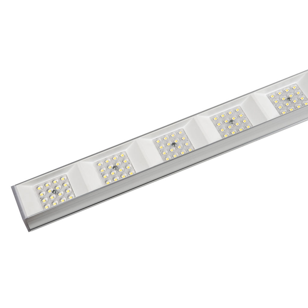ULO-EL120B-100W/4000K/K SILVER LINKABLE Светильник светодиодный накладной, соединяемый. Белый свет (4000K). Корпус серебристый. Угол 60 градусов. ТМ Uniel