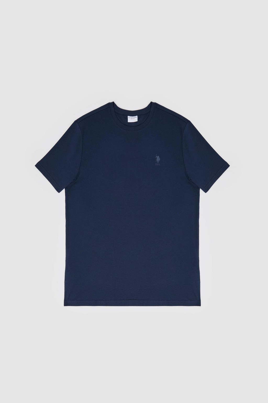Erkek Regular Fit Bisiklet Yaka Lacivert Basic Ti__rt