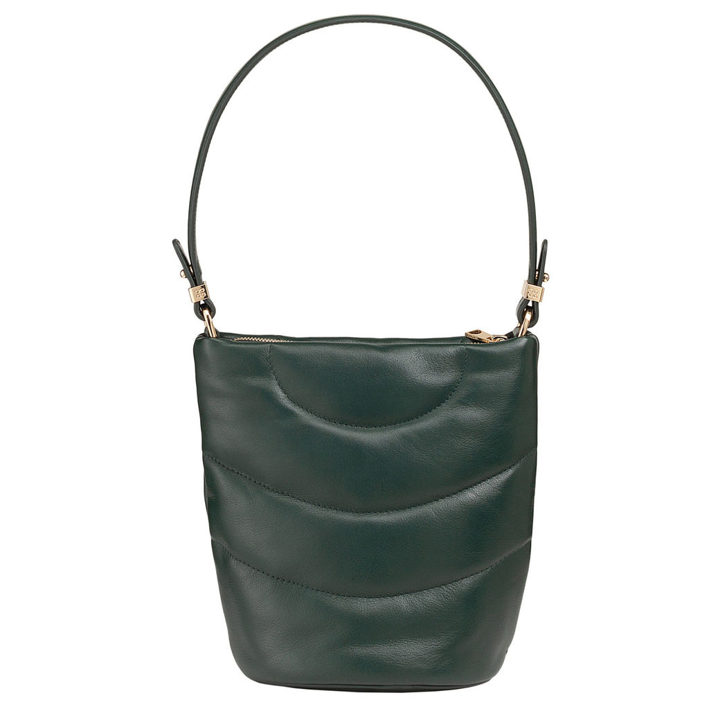 Итальянская женская кожаная сумка DuDu серии Barbara S | зеленый